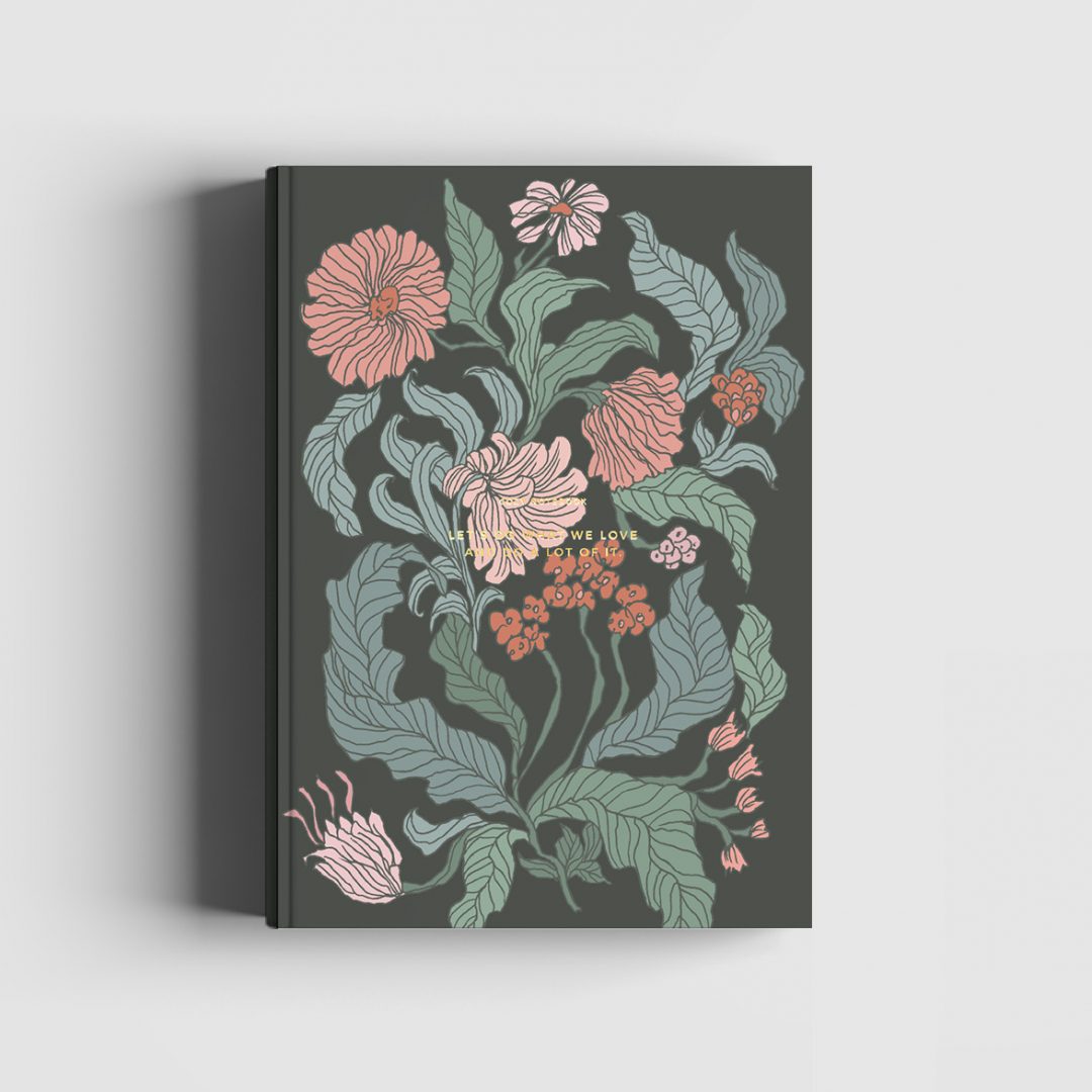 Cozy Flower Notebook - Desert Rose