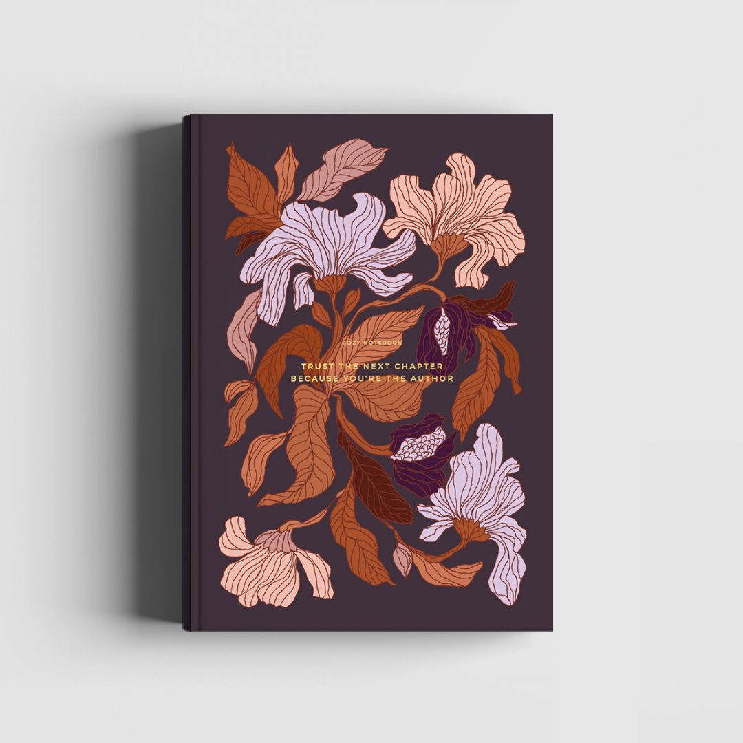 Cozy Flower Notebook - Peach Blossom