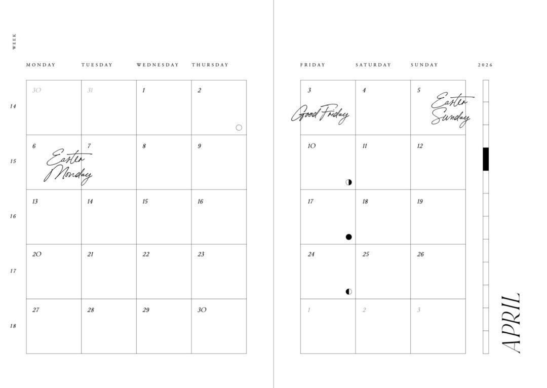 Cozy Planner 2026 – Coffee – "You are made of magic." (preorder) - Image 4